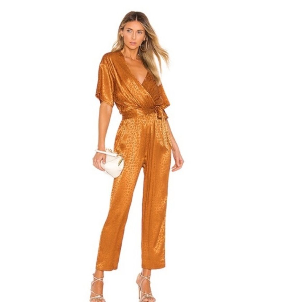 NWT Joie Tau Jumpsuit, Copper, Size S NWT